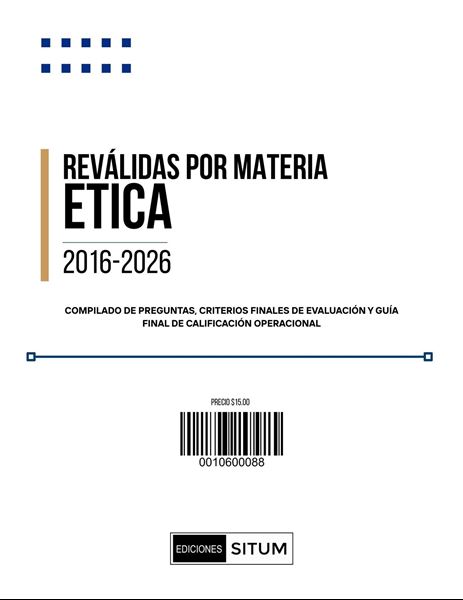 Picture of REVALIDAS POR MATERIAS. ETICA 2016-2026