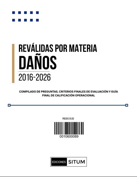 Picture of REVALIDAS POR MATERIA. DAÑOS Y PERJUICIOS 2016-2026