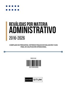 Picture of REVALIDAS POR MATERIA. ADMINISTRATIVO 2016-2026