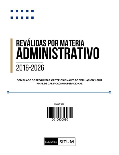 Picture of REVALIDAS POR MATERIA. ADMINISTRATIVO 2016-2026