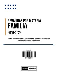 Picture of REVALIDAS POR MATERIA. FAMILIA 2016-2026