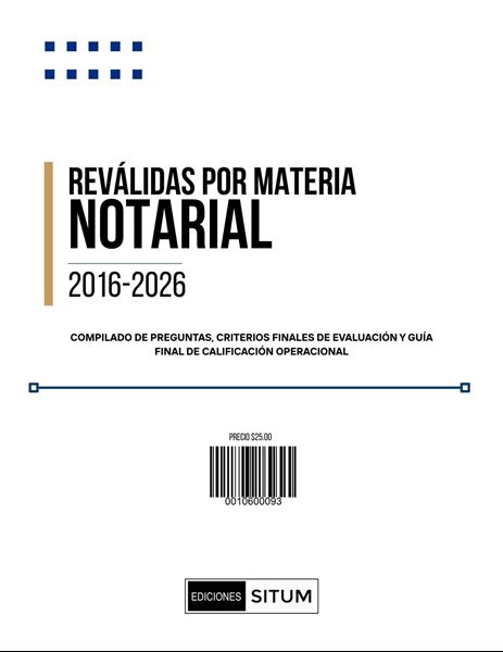 Picture of REVALIDAS POR MATERIA. NOTARIAL 2016-2026