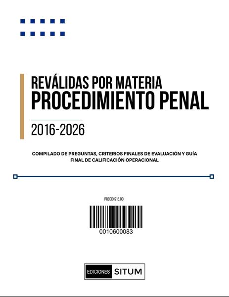 Picture of REVALIDAS POR MATERIA. PROCEDIMIENTO PENAL 2016-2026