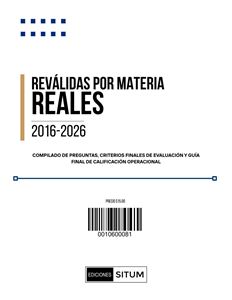 Picture of REVALIDAS POR MATERIA. REALES 2016-2026