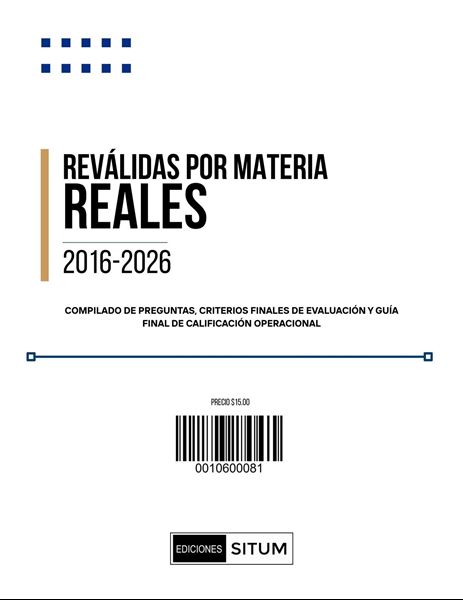 Picture of REVALIDAS POR MATERIA. REALES 2016-2026