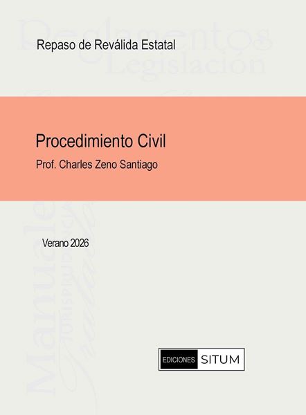 Picture of Manual Procedimiento Civil Verano 2026. Repaso de Reválida Estatal