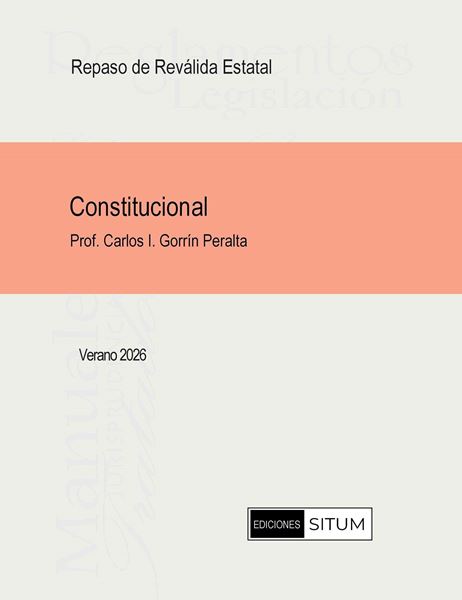 Picture of Manual Constitucional Verano 2026. Repaso Reválida Estatal