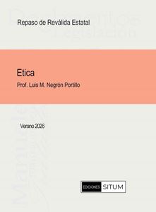 Picture of Manual de Etica Verano 2026. Repaso de Reválida Estatal